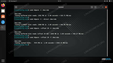 Linux hard drive test